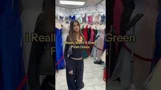 The Green Prom Dress That Made Her Boyfriend Cry #promdressshopping #prom2025 #sparklydress