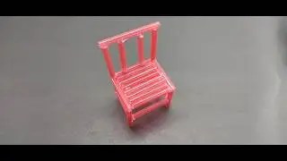 DIY Miniature Chair from Straws 🪑 | Best Out of Waste ♻️ | Easy School Project