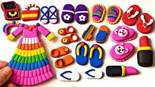DIY How to Make Polymer Clay Miniature Doll Shoes | DIY Miniature Footwear | Handmade Barbie Shoes