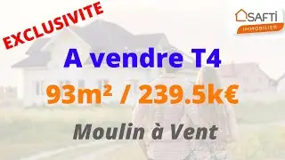Appartement T4 - 93m&sup2;  - A vendre - Secteur Moulin &agrave; Vent