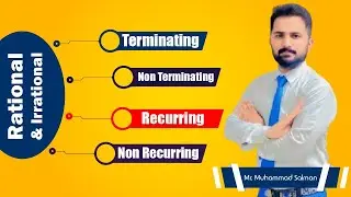 Rational And Irrational || Terminating || Non Terminating || Recurring || Non Recurring #htds