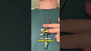 Kalung Paling Unik! Baitcasting Reel Mini Buat Anak Fishing! #viral #shortvideo #shorts #fishing