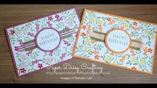 Handmade birthday card with Number of Years from Stampin' Up!