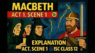 Macbeth Act 1 Scene 1 &mdash; Line-by-Line Analysis (हिंदी + English) | ISC Class 12 | Project with Me