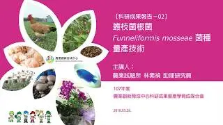2018農業創新育成科研成果暨產學育成媒合會 全記錄 科研成果報告 02 叢枝菌根菌Funneliformis mosseae菌種量產技術