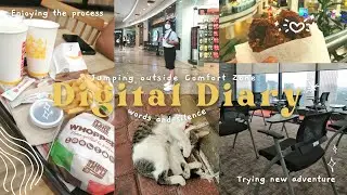 DIGITAL DIARY ⭐ stepping outside comfort zone is really scary ⭐ words and silence