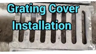 Grating cover installation at parking area (To cover the Trench)