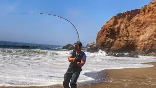 Scaled This CLIFF for a Big SURPRISING Catch on an Isolated Beach (+UNDERWATER Surf Footage)!
