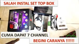 Instal Set Top Box Evinix H-1 Gini caranya dapat banyak Channel