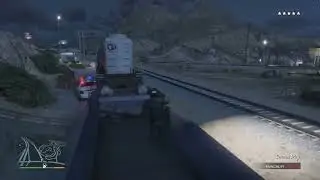 GTA V TRAIN RAMPAGE FIVE STARS WANTED LEVEL 