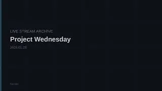 Project WEDNESDAY&mdash;Sound Experiment Radio