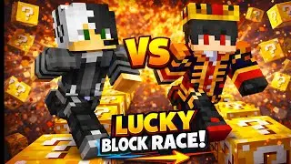 Lucky block race with My Brother In Minecraft.
