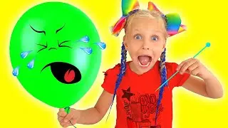 Big Balloon and New Dolls | Alice and Eva play baby challenge