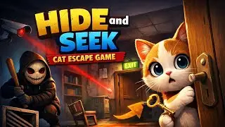 🐱 Hide & Seek Cat Escape Live 😱 | Funny Cat Game | Nonstop Fun 🔴 | #hideandseek #live #catescapehide