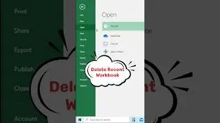 Excel Tutorial: How to Remove Recent Workbooks from the Recent Files List