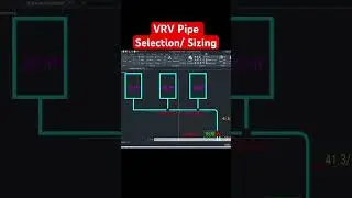 Vrf design | vrv design | vrv/ vrf pipe size #shorts #vrf #vrv #hvacdesign