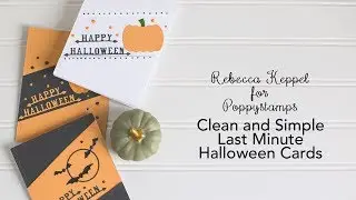Clean and Simple Last Minute Halloween Cards