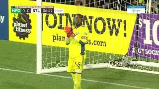 Parfait Mandanda with a Goalkeeper Save vs. Saint Louis FC