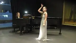 Arina Mireille - Examen de chant au Conservatoire, 13 ans