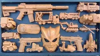 Cleaning Monster Car Toys, Fighter Jets, M16 Rifles, Garbage Trucks, Racing Motorbikes, Molen Trucks