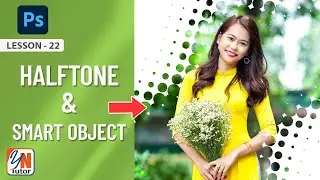 Эффект цветных полутонов и смарт-объект. Упражнение № 22 | Photoshop для начинающих | YN Tutor