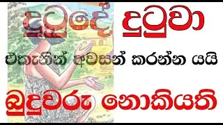 දුටු දේ දුටුවා ඒතැනින් අවසන් කරන්න යයි බුදුවරු නොකියති