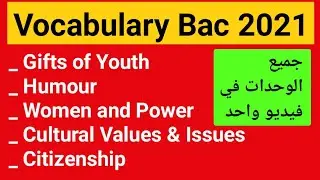 vocabulary bac 2021 أحسن فيديو تقدر تشوفو فهاد المدة 😅⭐