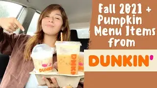 Trying Dunkin Donuts Fall Pumpkin Drinks 2021 + The NEW Pumpkin Cream Cold Brew! Review