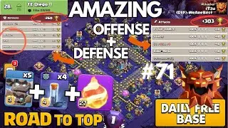 This Is What It Takes to Be RANK 28 in RANKED MODE | FREE TH18 BASE LINK | Daily Ranked Attacks #71