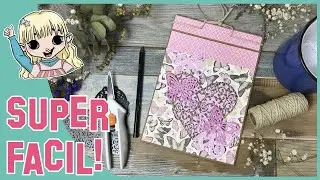💜Cómo Hacer Encuadernación Japonesa // Tutorial Paso a Paso (MUY FACIL)  🎌🎌