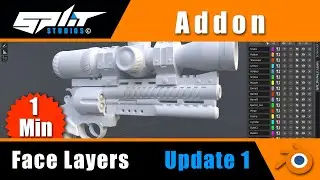 Blender addon face layers update 1 #b3d #blender #blender3d #3d #3dblender #addons #blender3
