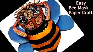 Bee Mask. Bee Mask Craft. Honey Bee Mask. Bee Costume. #Insect Mask. #bee_mask #ck_art_design