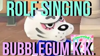 ROLF SINGING BUBBLEGUM K.K. in Animal Crossing New Horizons