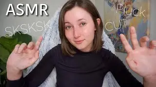 ASMR ✨ “SK”, “Pluck”, “Cut” Trigger Words | FAST Hand Movements & Mouth Sounds!