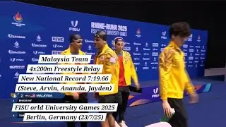 Steve - 4x200m Freestyle Relay (NEW NR) WUG 2025 (Germany) 22/7/25