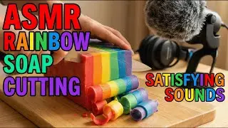 ASMR Perfect Rainbow Soap Cutting You Can&rsquo;t Stop Watching #SoapCinema #SoapCutting #Satisfying #ASMR
