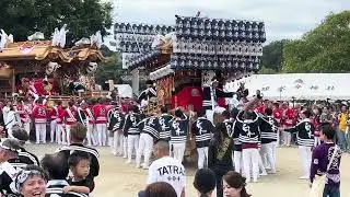 2025.10.18建水分神社だんじり祭り 宮入 白木