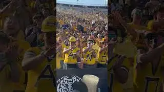 The LSU student section is ready for the Florida Gators!
