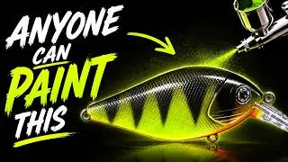 Easy Lure Pattern For Beginners! - Custom Fishing Lure Painting