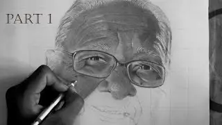 How To Draw Realistic Skin Texture with Graphite Pencil / Skin Texture Drawing Of Old Woman