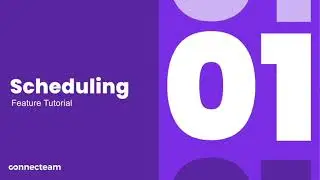 Connecteam | Job Schedule | Get started with the basics