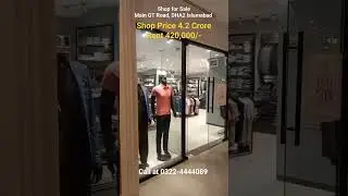 Brand Rented Out Shop for Sale, Main GT Road DHA2 Islamabad. 10 years Rental Agreement