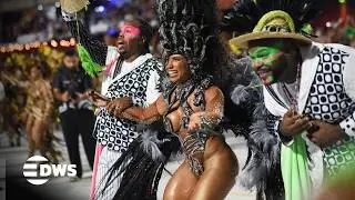 WATCH EPIC SCENES: Rio Carnival Vem C&aacute; Minha Flor Parade Lights Up Streets With Color & Energy |AQ14
