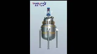 Stainless steel reactor with inner coil