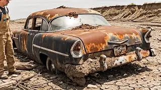 Bought for $60—Pulled From a Dry Riverbed | Abandoned For 30 Years 1946 Chevrolet Fleetline Restored
