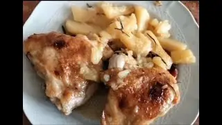CONTRAMUSLOS  DE POLLO CON PATATA(HORNO)/ COSCE DI POLLO CON PATATE(AL FORNO) @acocinarm-j1995