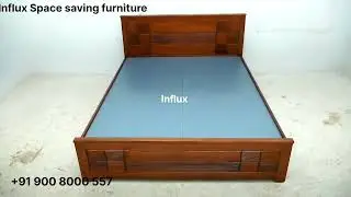 wooden bed without storage