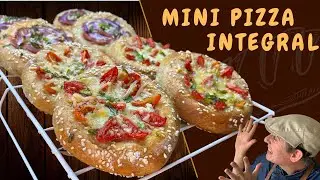 Prepare uma deliciosa Mini Pizza com a Farinha Integral !!! Sua família vai adorar !!!