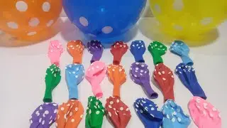 Lots of Colorful Big Balloons Stysfing video Popping with balloon