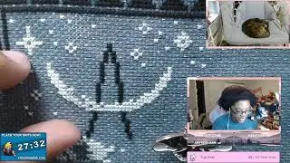 #Dark13Stitching kinda Moon Phase Bell Pull 10